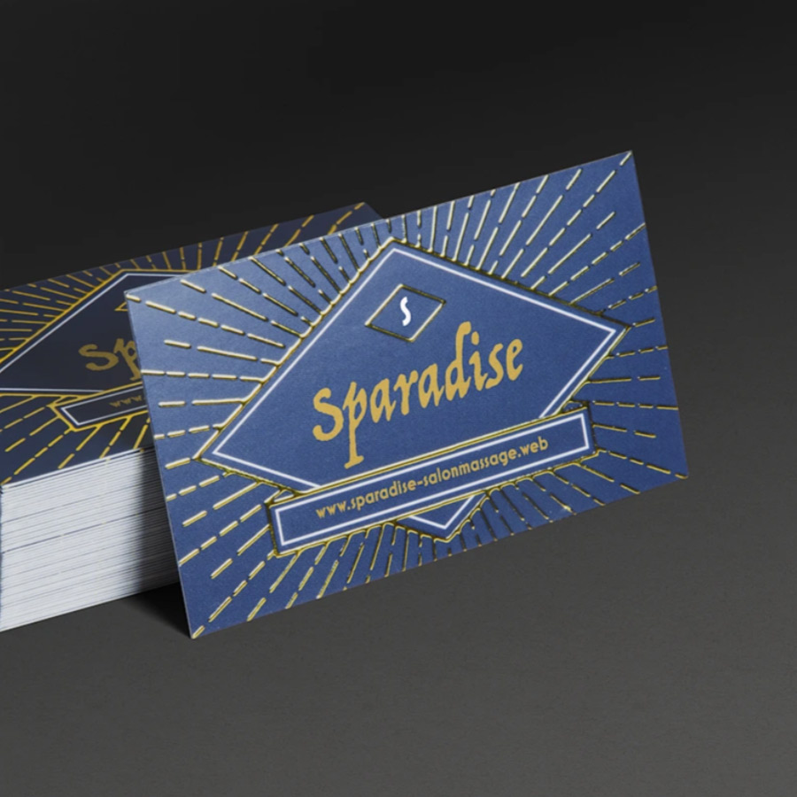 Raised Foil Business Cards